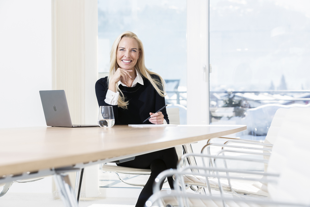 Portrait von einer Dame bei der Arbeit