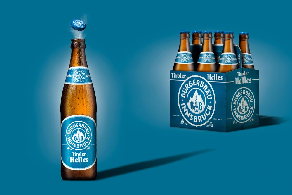 Tiroler Helles Werbefoto