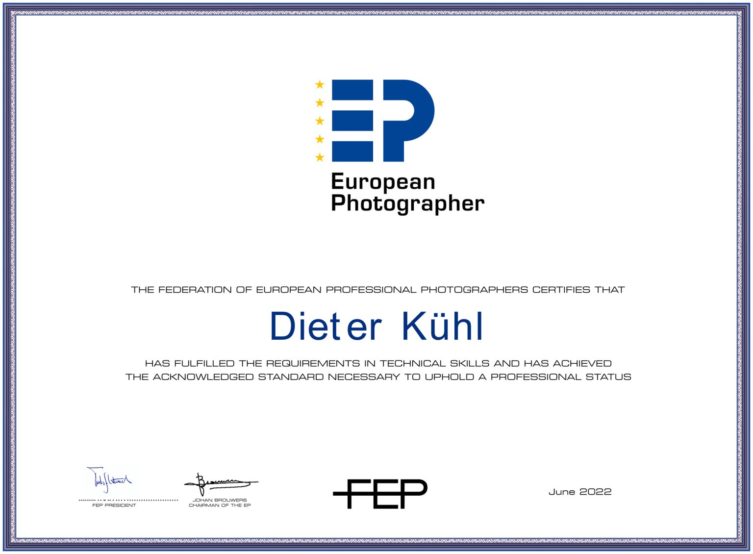 European Photographer - Dieter Kühl