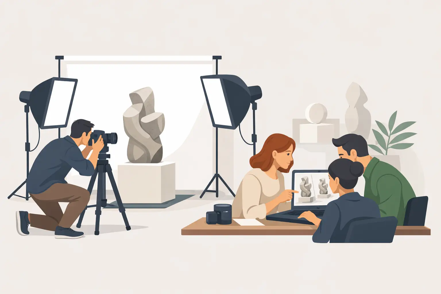 Skulpturen richtig fotografieren lassen für Marken
